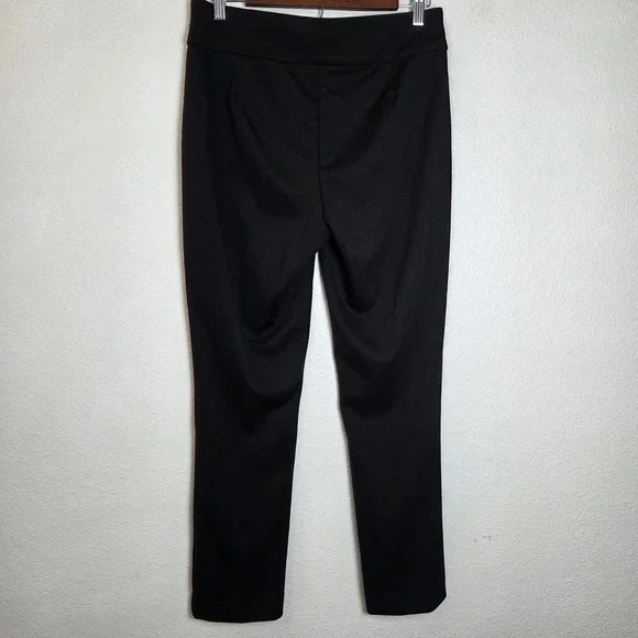 Nine West Pull On Pants Slim Straight Elastic Waist Work Office Travel M - Picture 2 of 6